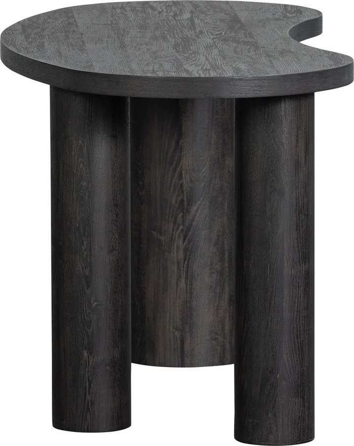 Masă consolă maro închis cu aspect de lemn de pin 70x150 cm Maan – WOOOD