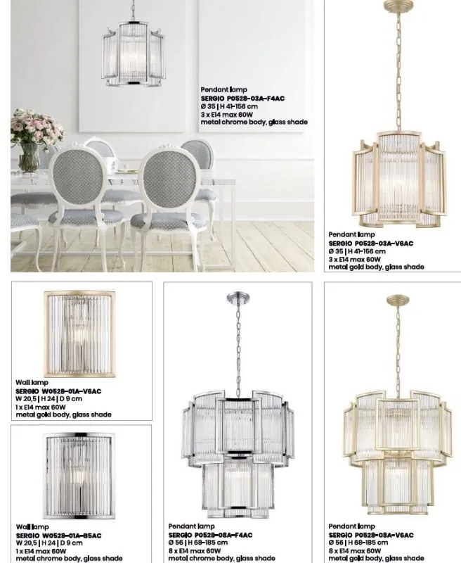 Aplica de perete eleganta design modern SERGIO auriu H-57cm
