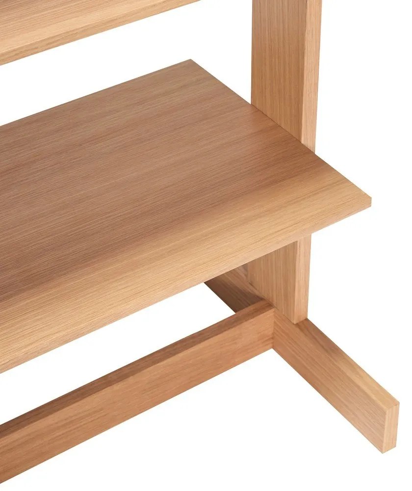Etajeră în culoare naturală cu aspect de lemn de stejar 59x142 cm Forma – Hübsch