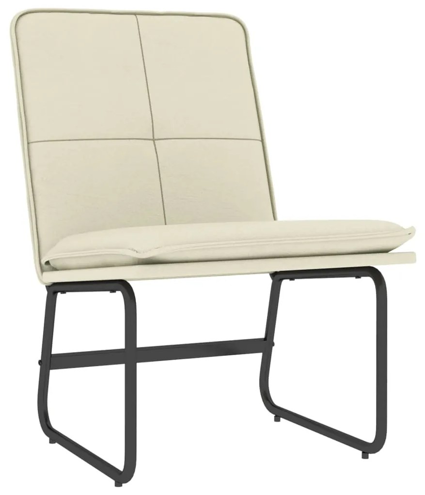 351331 vidaXL Scaun de relaxare, crem, 54x75x76 cm, piele artificială