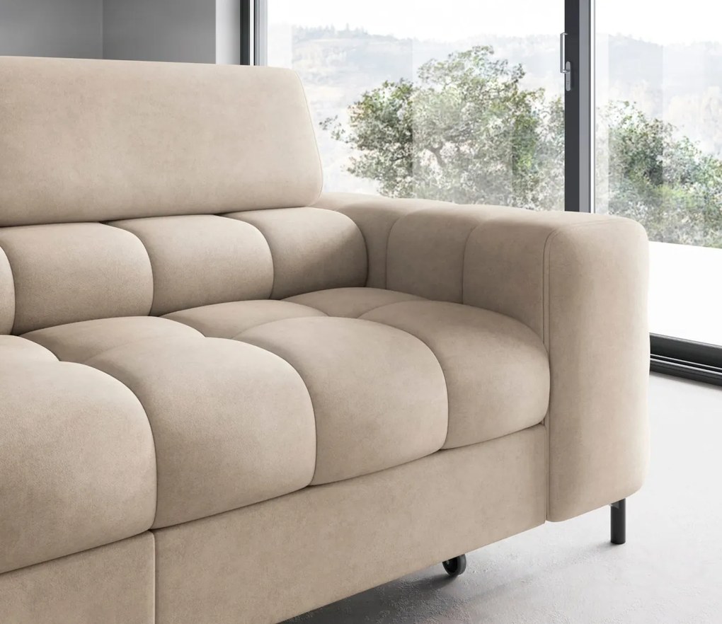 Coltar extensibil Ferruce cu tetiere reglabile L276 cm