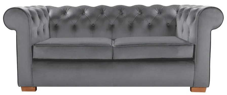 Canapea Oxford Chesterfield, 93x183x75 cm, 2 locuri, Antracit