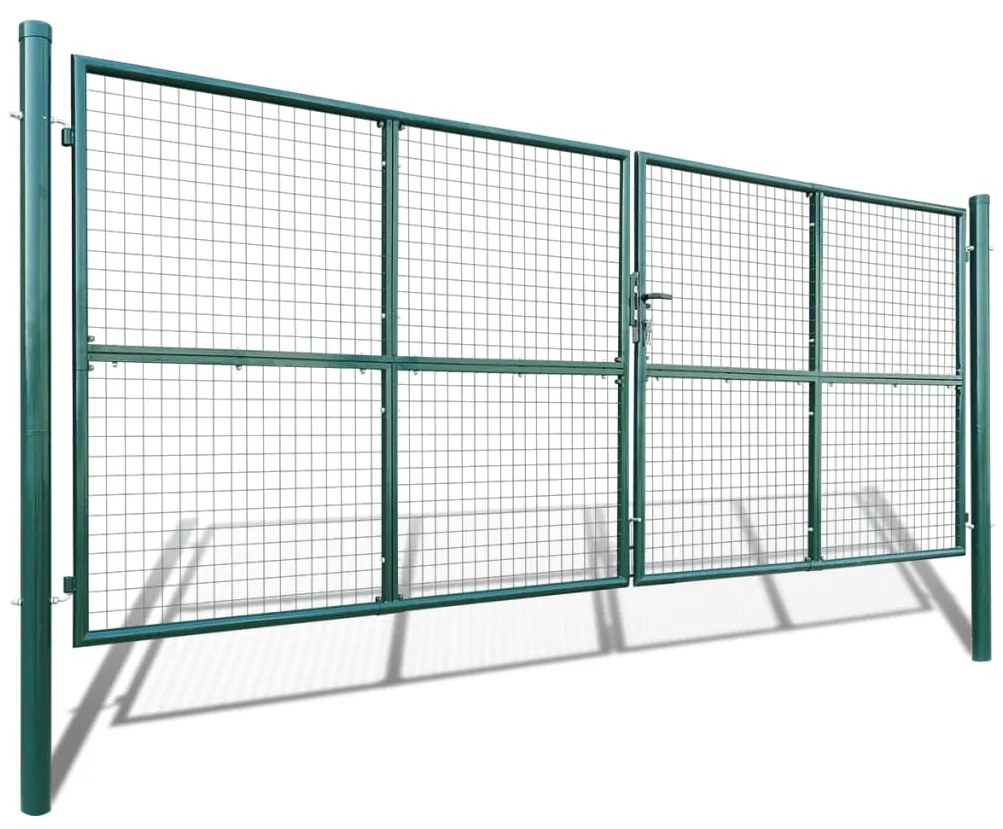 Poarta de gradina plasa, 415 x 200 cm   400 x 150 cm Verde, 415 x 200 cm