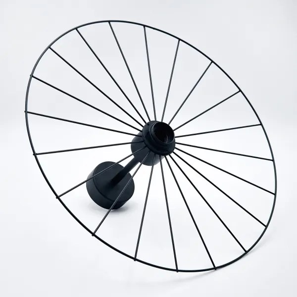 Lustră pe tijă MONTANA 1xE27/15W/230V d. 45 cm negru