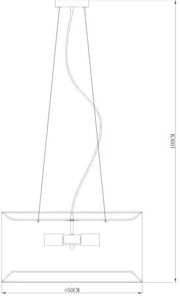 Lustră pe cablu CAFÉ 4xE27/60W/230V neagră Zuma Line RLD93139-4B