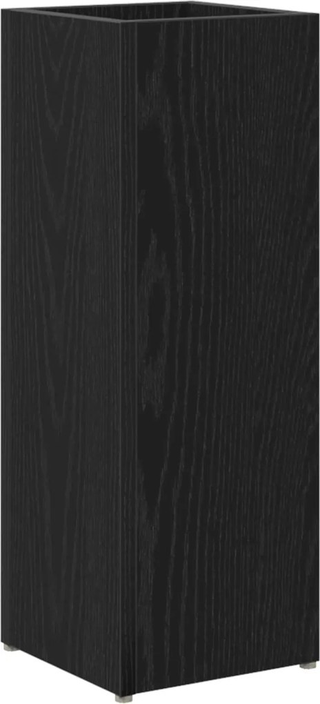 vidaXL Suport pentru umbrele Stejar Negru 20 x 20 x 55,5 cm