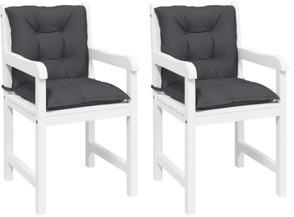 Perne pentru scaun de gradina, 2 buc., antracit, 100x50x7 cm 2, Antracit, 100 x 50 x 7 cm