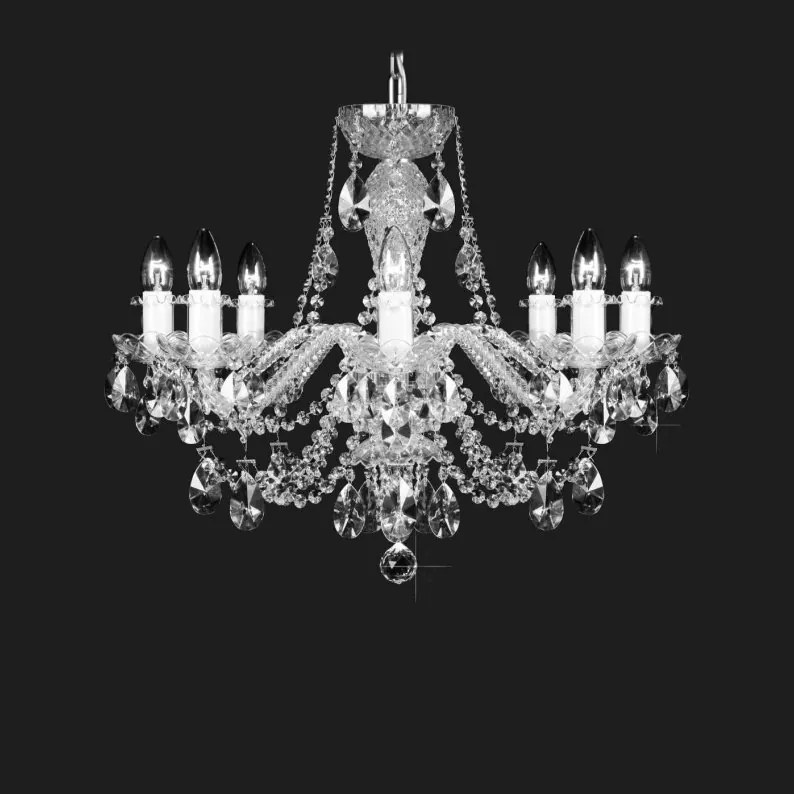 Lustra cu 8 brate cristal Bohemia L11 009/08/1-A