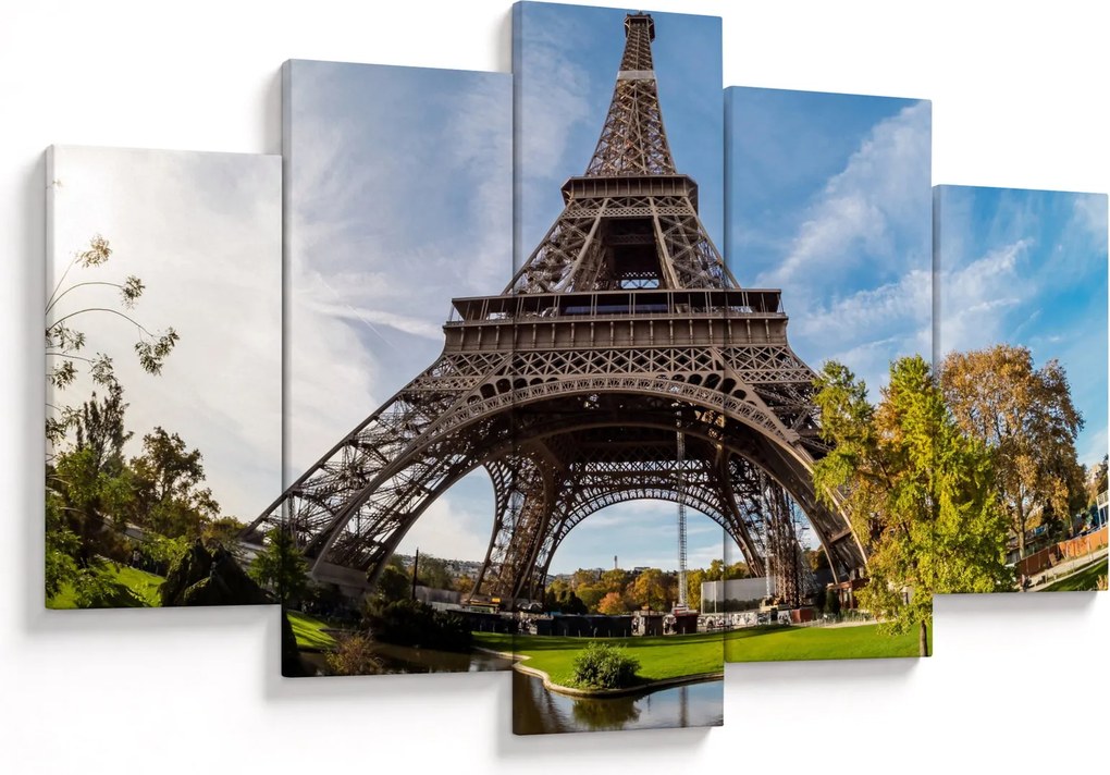 Tablou - Turnul Eiffel colorat (150x105 cm)