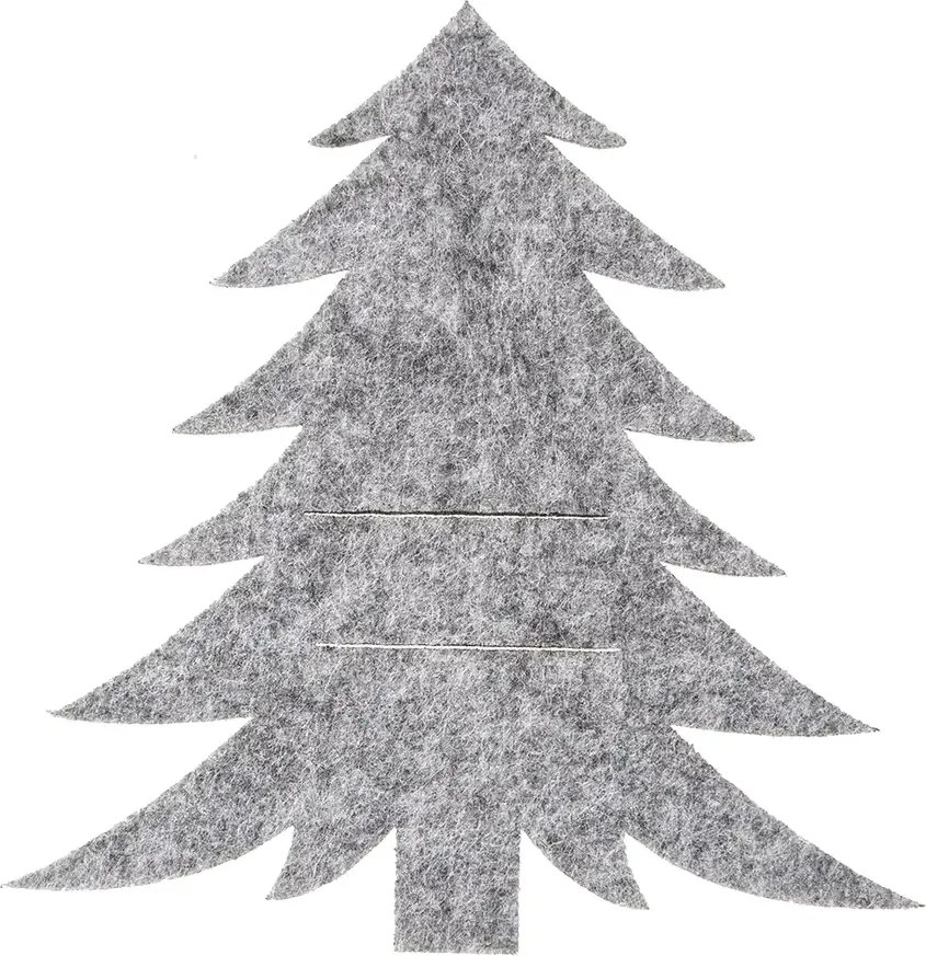 Orion Pungă pentru tacâmuri Stromek gri, 18 x 18cm, set de 2 bucăți