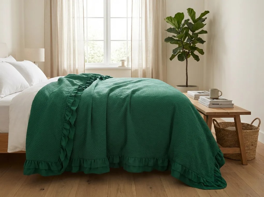 Cuvertura de pat MONTEGO, verde Dimensiune: 170 x 210 cm