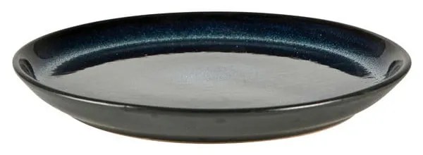 Farfurie neagră/albastră pentru desert din gresie ø 17 cm Gastro Dark Blue/Black – Bitz