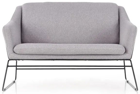 Fotoliu relaxare dublu gri deschis HAMAR 2 XL