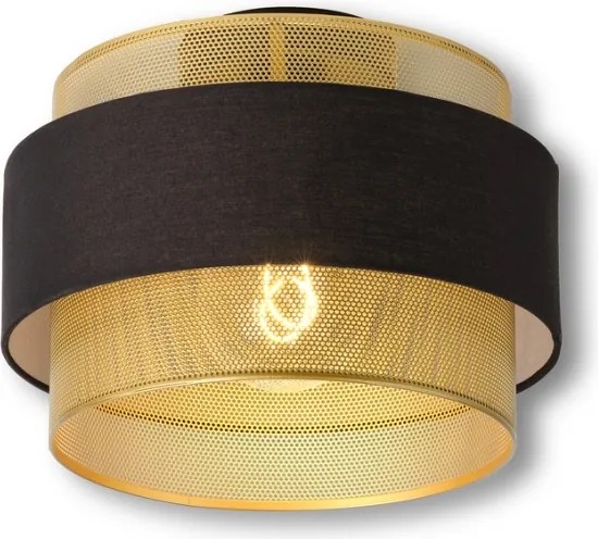 Osram - Plafonieră DECOR HORNET 1xE27/10W/230V Ø 30 cm neagră/aurie