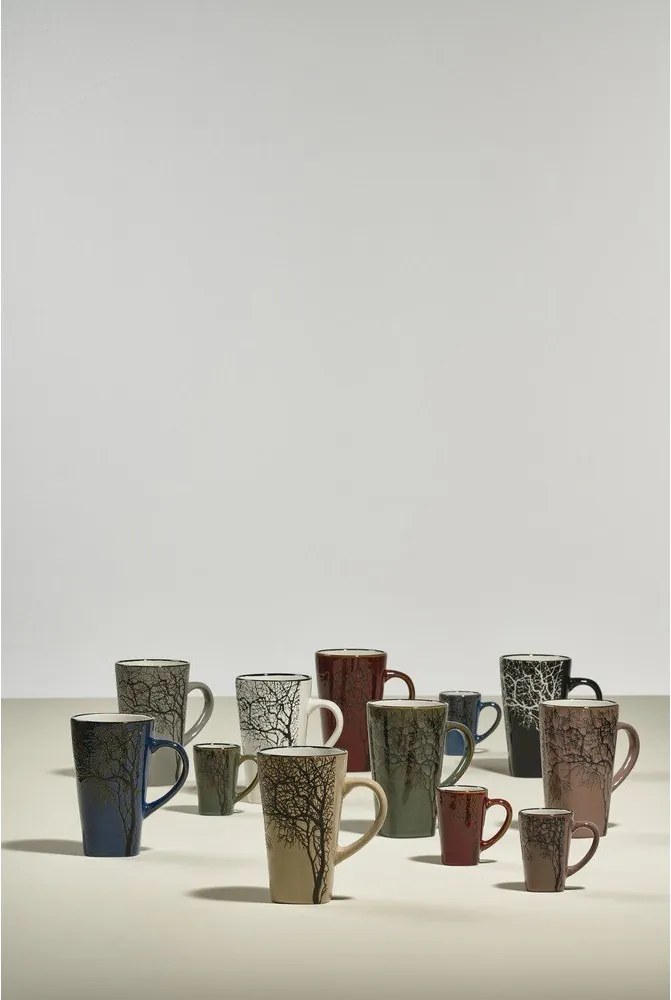 Căni roz-deschis 4 buc. pentru espresso din gresie 100 ml Hela – Villa Collection