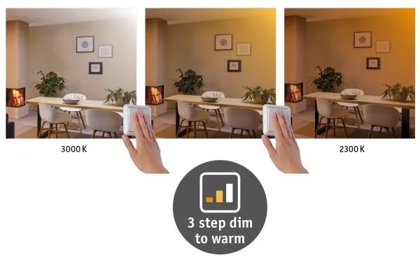 Plafonieră LED/16W CARPO 230V 2300/2500/3000K Paulmann 79798