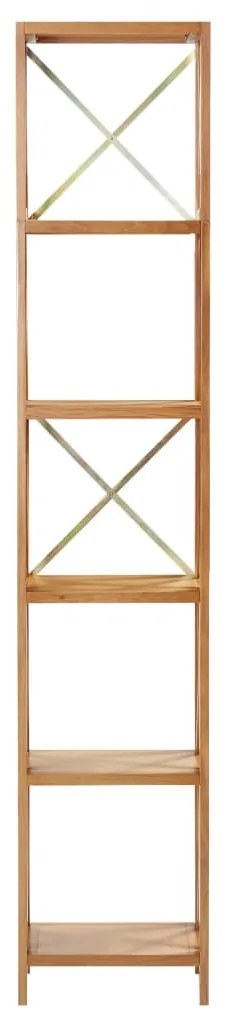 325578 vidaXL Raft cu 6 niveluri, 40 x 30 x 205 cm, lemn masiv de stejar