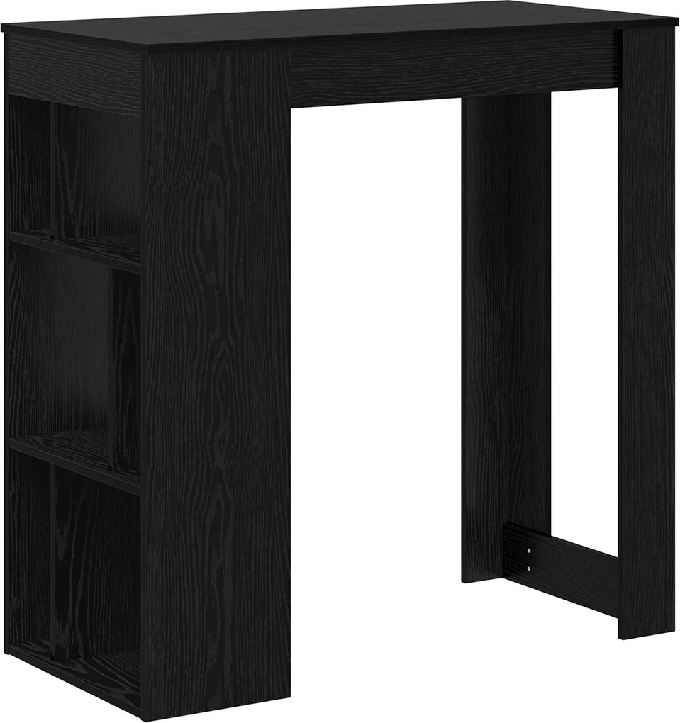 vidaXL Masă de bar Stejar Negru 102 x 50 x 103,5 cm Lemn compozit