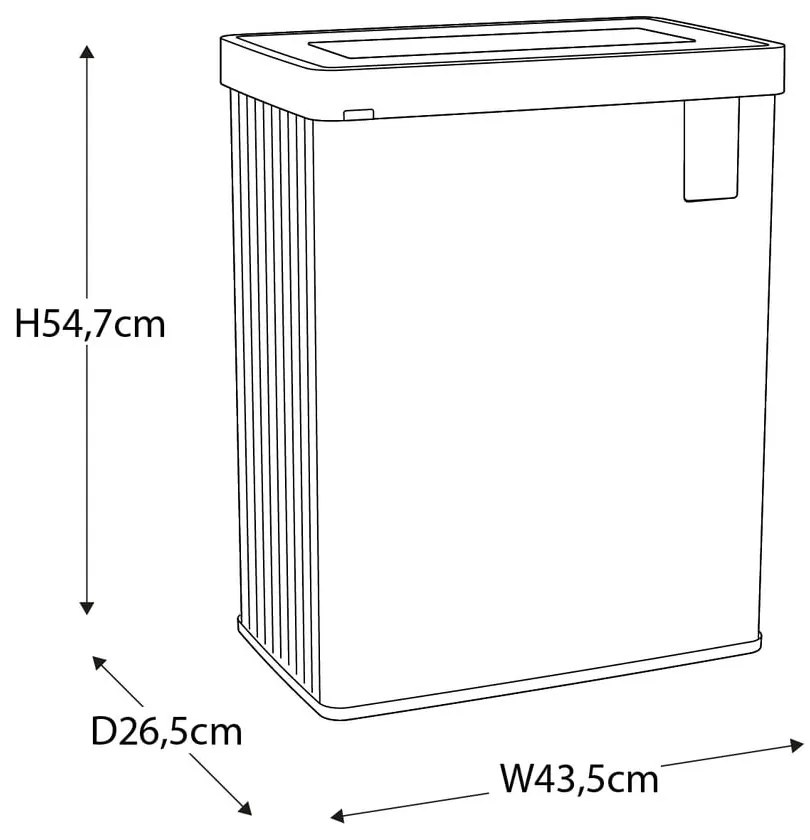 Coș de gunoi roz de reciclat din plastic reciclat 54 l Verto Recycle – Curver