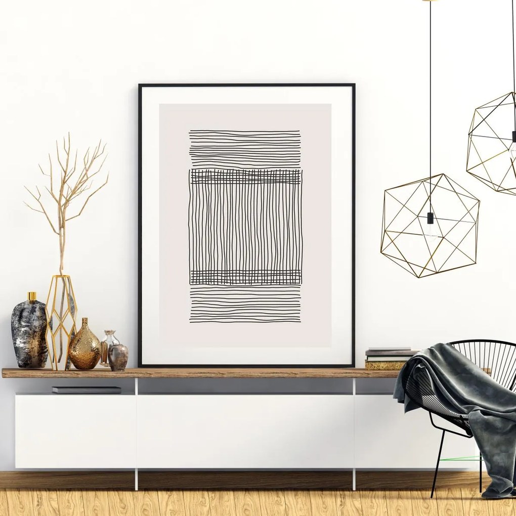 Poster - Abstracție pictată (A4)