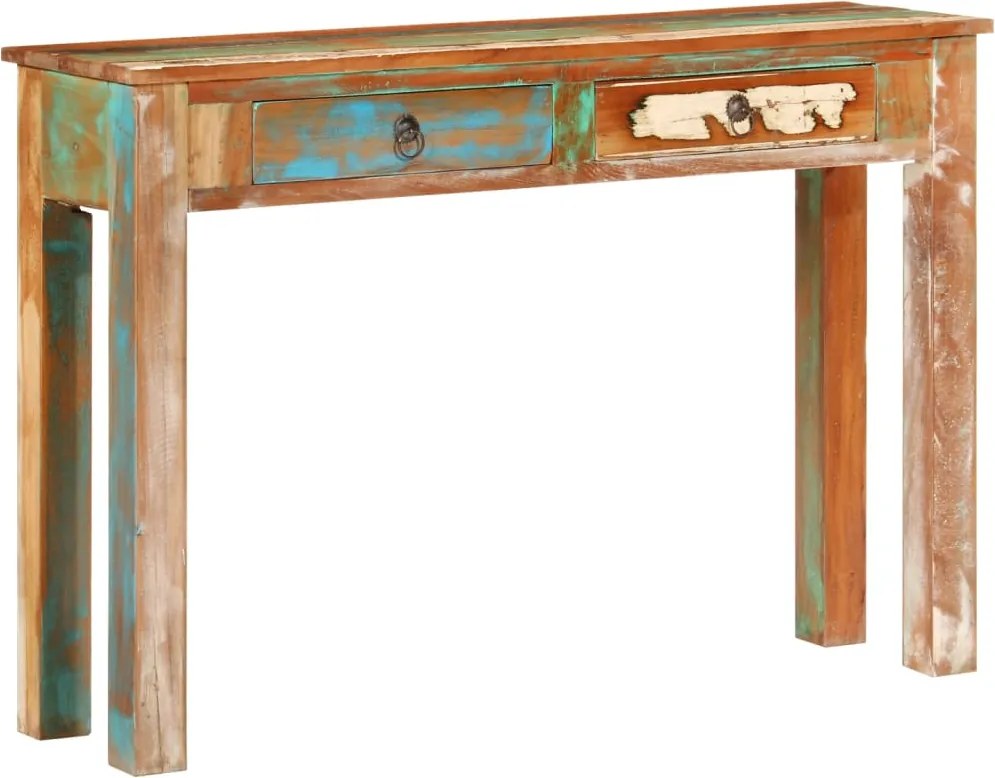 vidaXL Masă consolă, 110x30x75 cm, lemn masiv recuperat