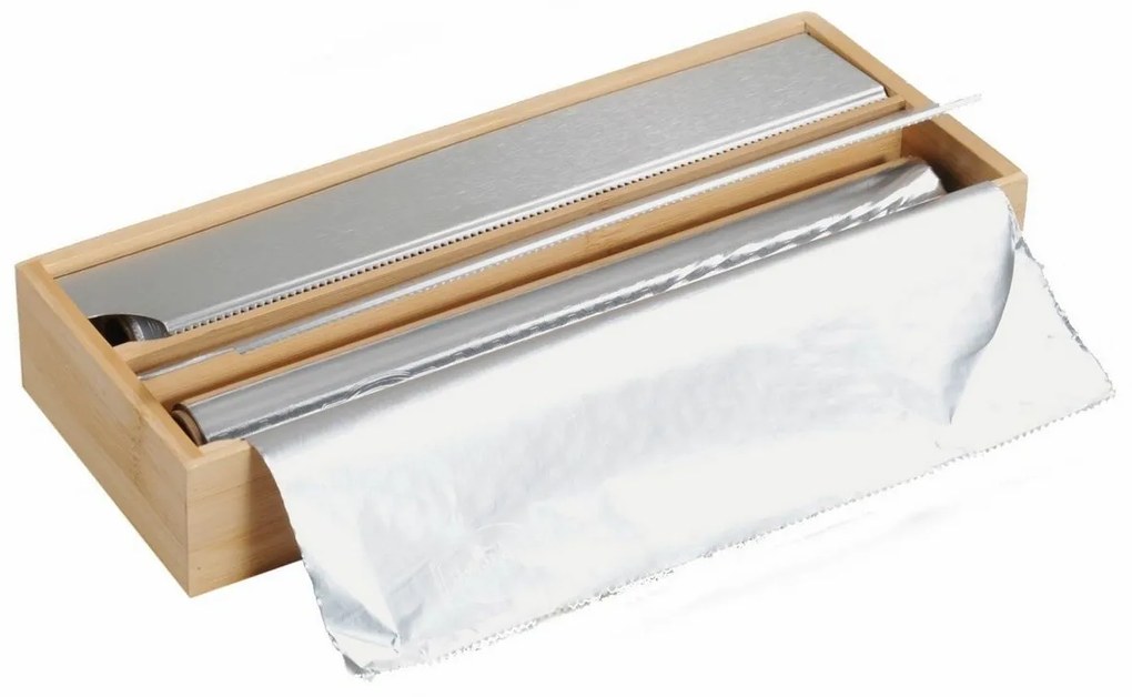 Kesper 58044 Tavă pentru folie de bucătărie dinbambus, 35 x 13 x 5,5 cm