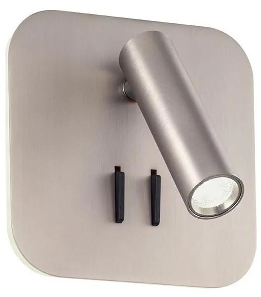 Redo 01-2978 - Aplică de perete LED QUDA, LED/6W/230V + LED/3W CRI 90, USB, crom