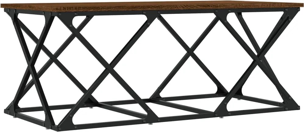 vidaXL Măsuță de cafea, stejar maro, 100x49x40 cm, lemn prelucrat