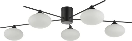 Där Lighting JAS5422 - Lustru aplicat JASPER 5xG9/25W/230V, negru