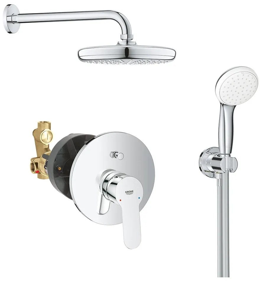 Sistem dus montaj incastrat Grohe Bauedge Perfect Shower 210 ,corp incastrat inclus