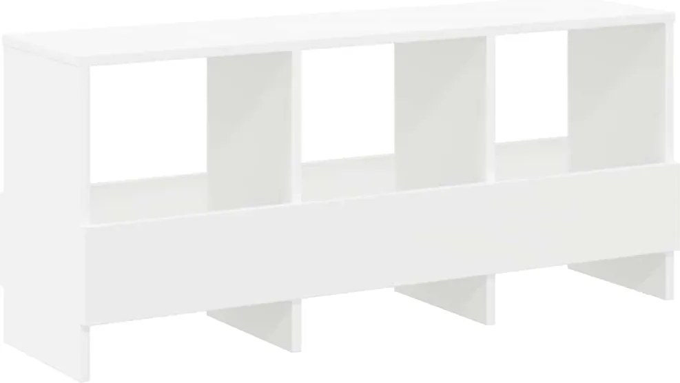 vidaXL Raft pentru reviste Alb 102 x 30 x 45 cm