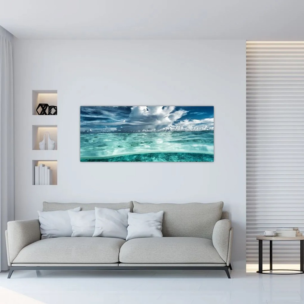Tablou - privire sub nivelul mării (120x50 cm)