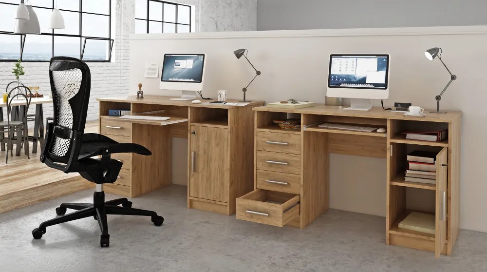 Masă PC, stejar artisan, B9 NEW
