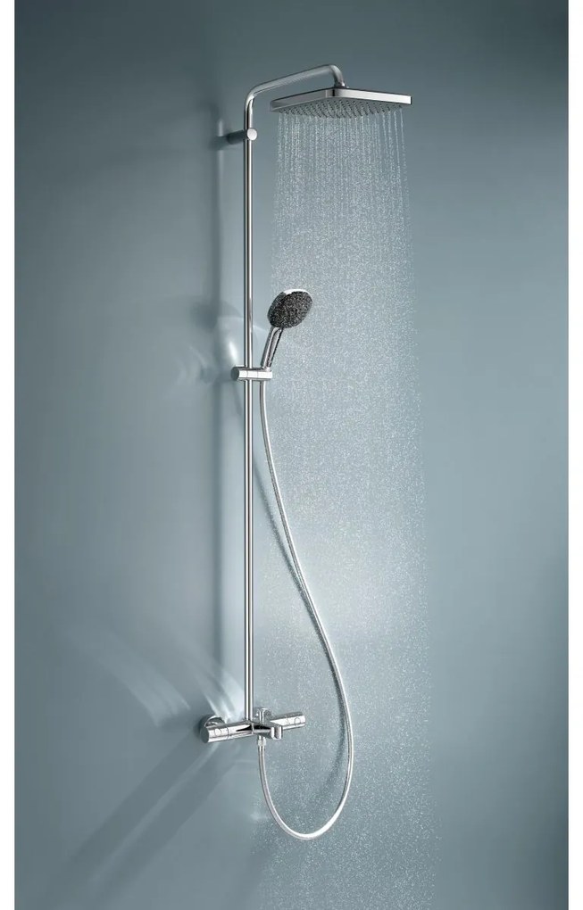 Grohe Vitalio Comfort set cada si dus perete cu termostat da StarLight Chrome 26984001