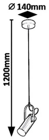 Rabalux 6429 - Lustră LED pe cablu RAVEN LED/5W/230V