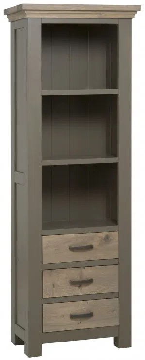 Biblioteca din stejar 70x195 cm bej