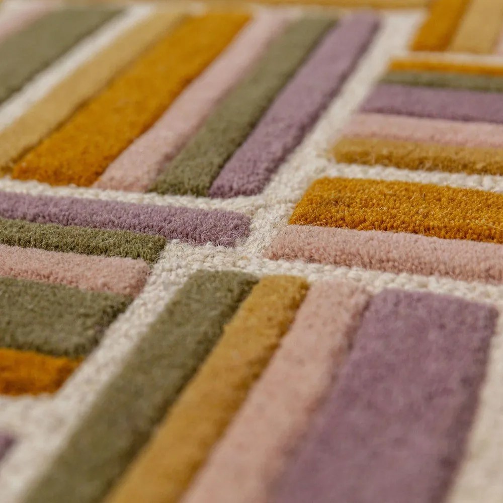 Covor tip traversă țesut manual din lână 80x300 cm Lattice Shaped – Flair Rugs