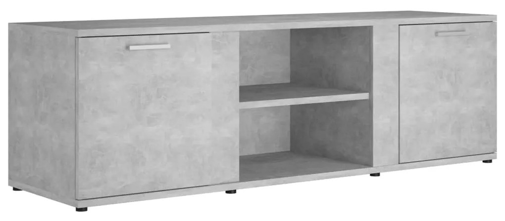 801165 vidaXL Dulap TV, gri beton, 120x34x37 cm, lemn prelucrat