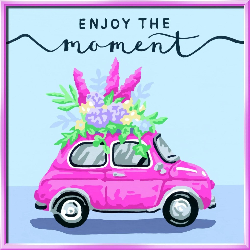 PICTURA PE NUMERE - MASINA CU FLORI - RAVENSBURGER (RVSPBN20116)