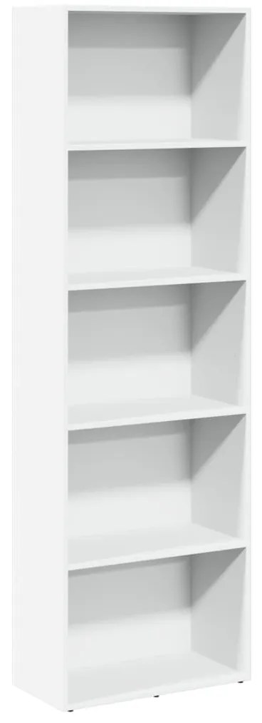 857917 vidaXL Bibliotecă, alb, 60x30x189 cm, lemn prelucrat