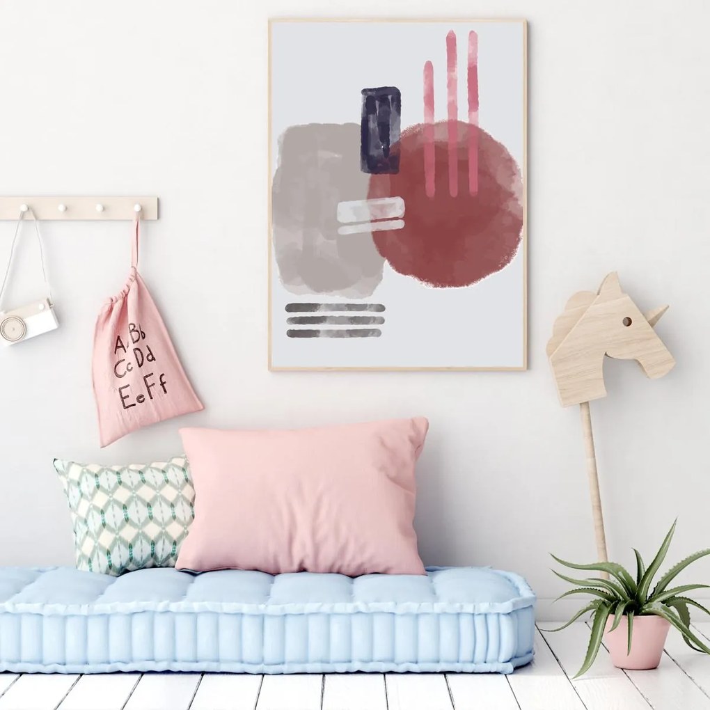 Poster - Abstracție pictată (A4)