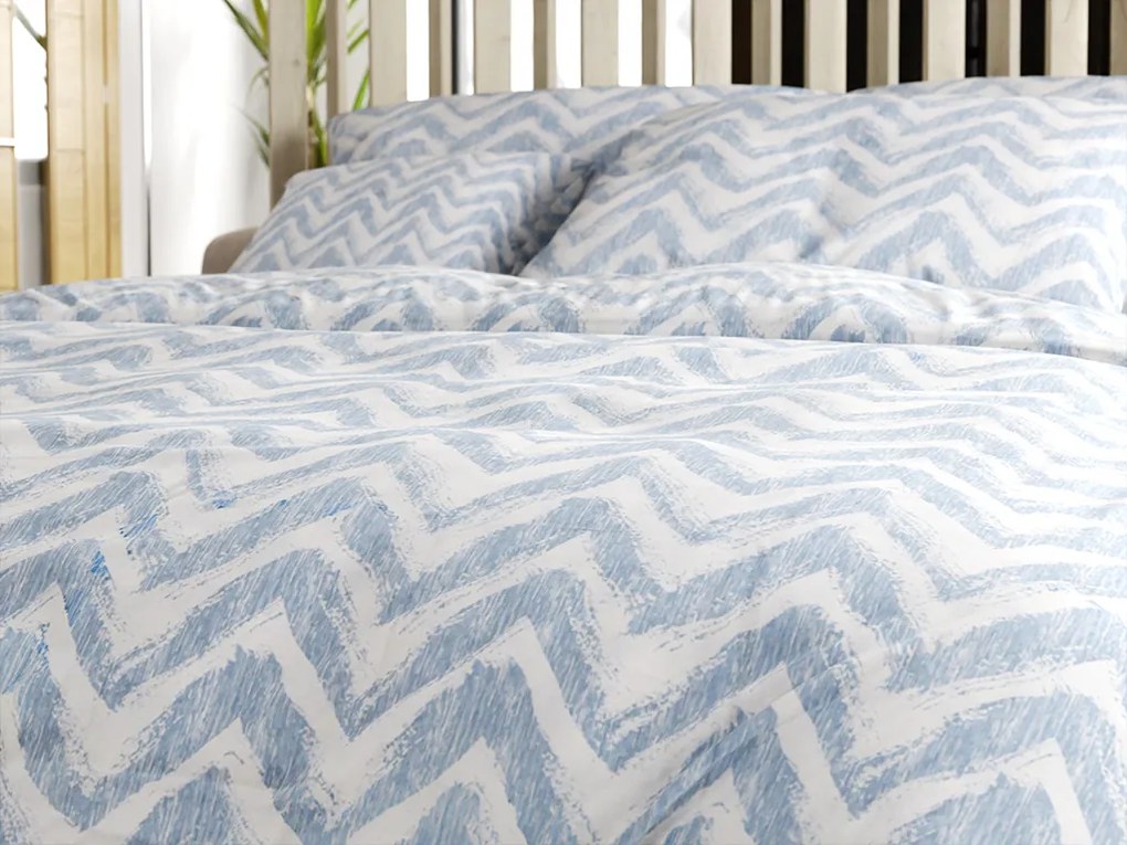 Lenjerie de pat din bumbac Renforcé VLNKY albastru Dimensiune lenjerie de pat: 70 x 90 cm | 140 x 200 cm