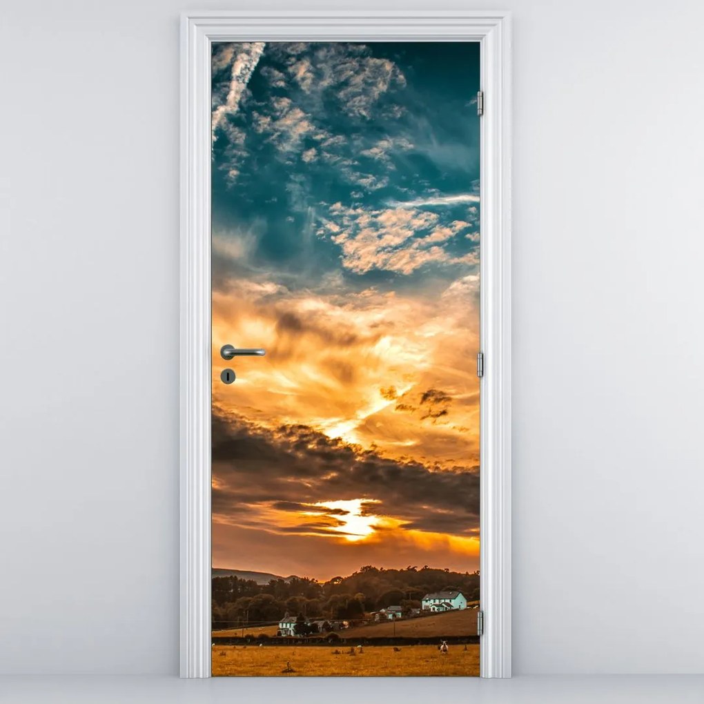 Fototapet pentru ușă - Norii (95x205cm)