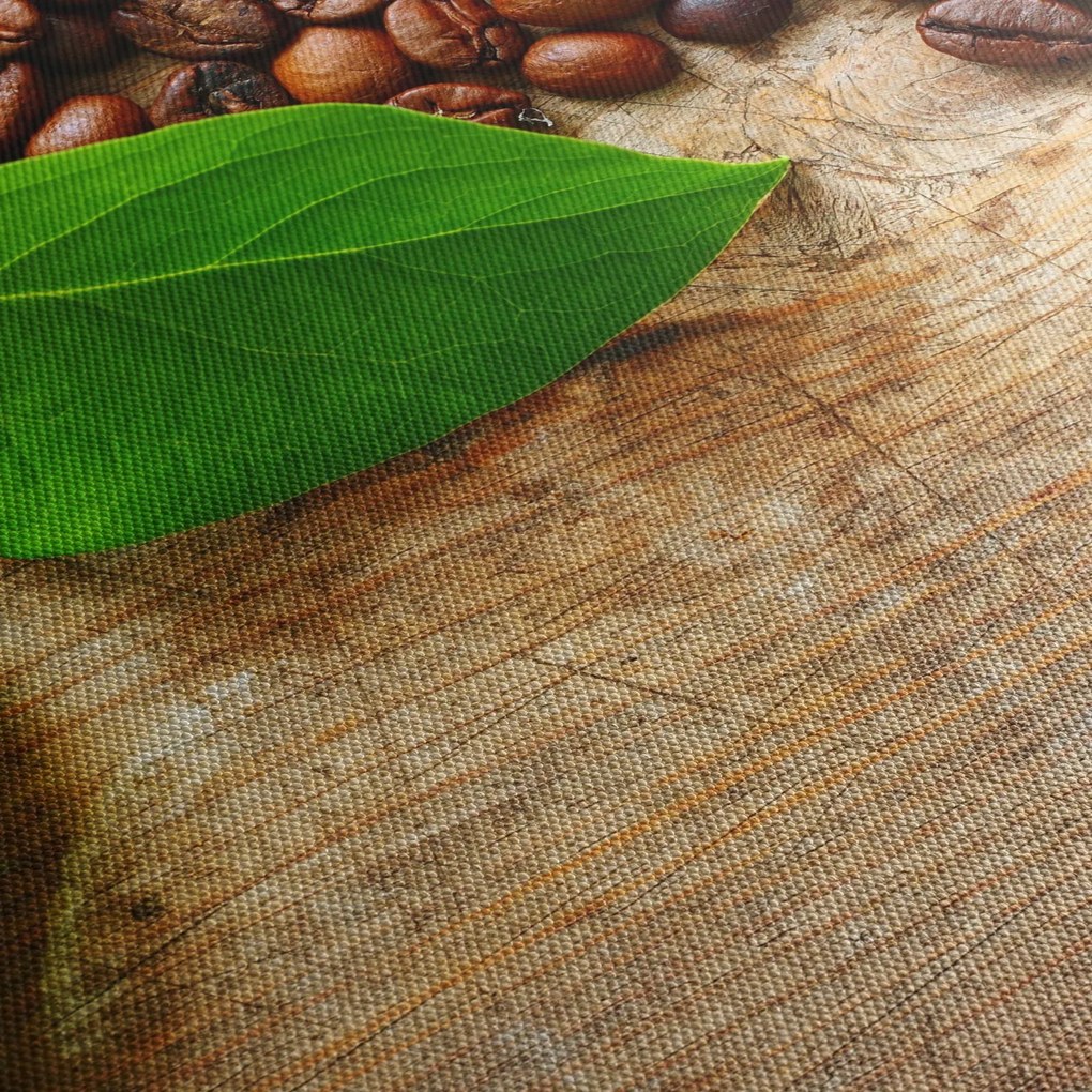 Tablou - Cafea (cu ceas) (90x30 cm)