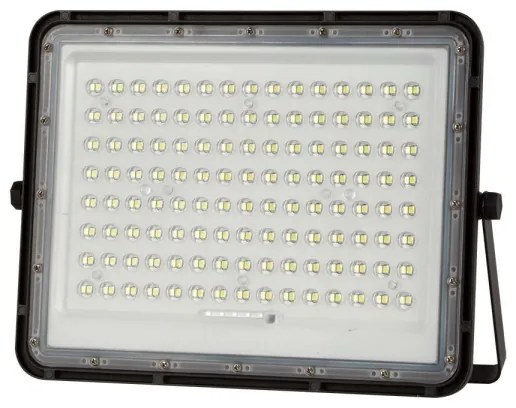 Proiector LED solar de exterior LED/20W/3,2V 6400K negru + telecomandă