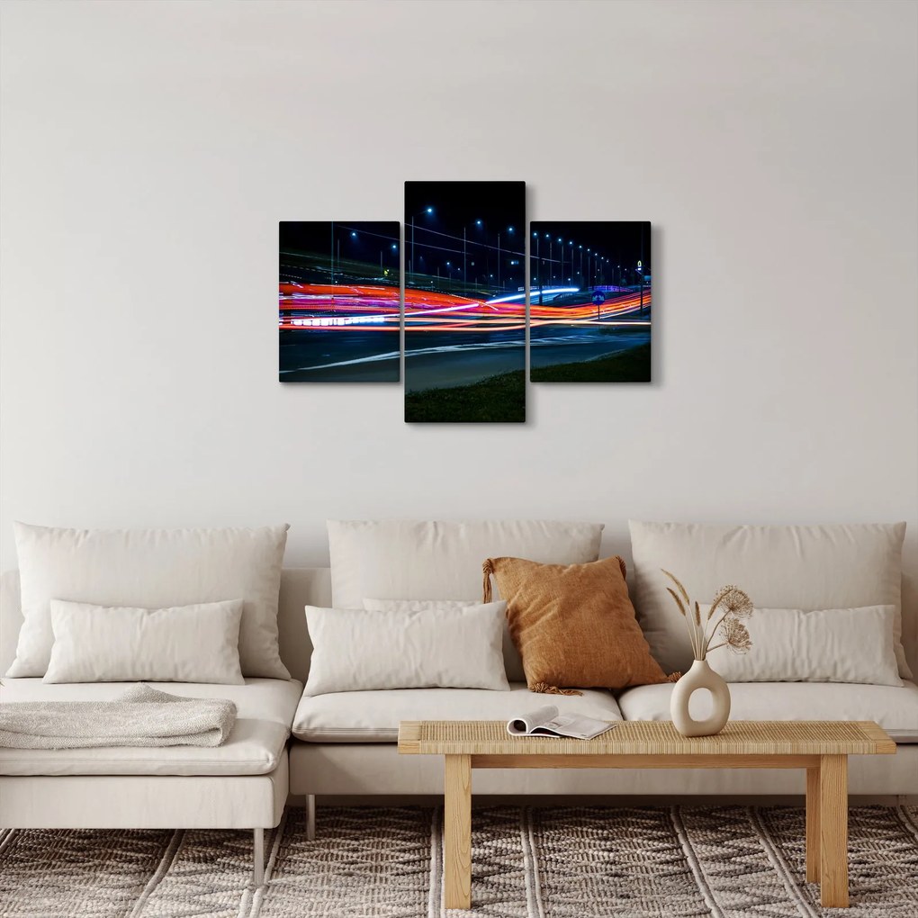 Tabloul orașului nocturn (90x60 cm)