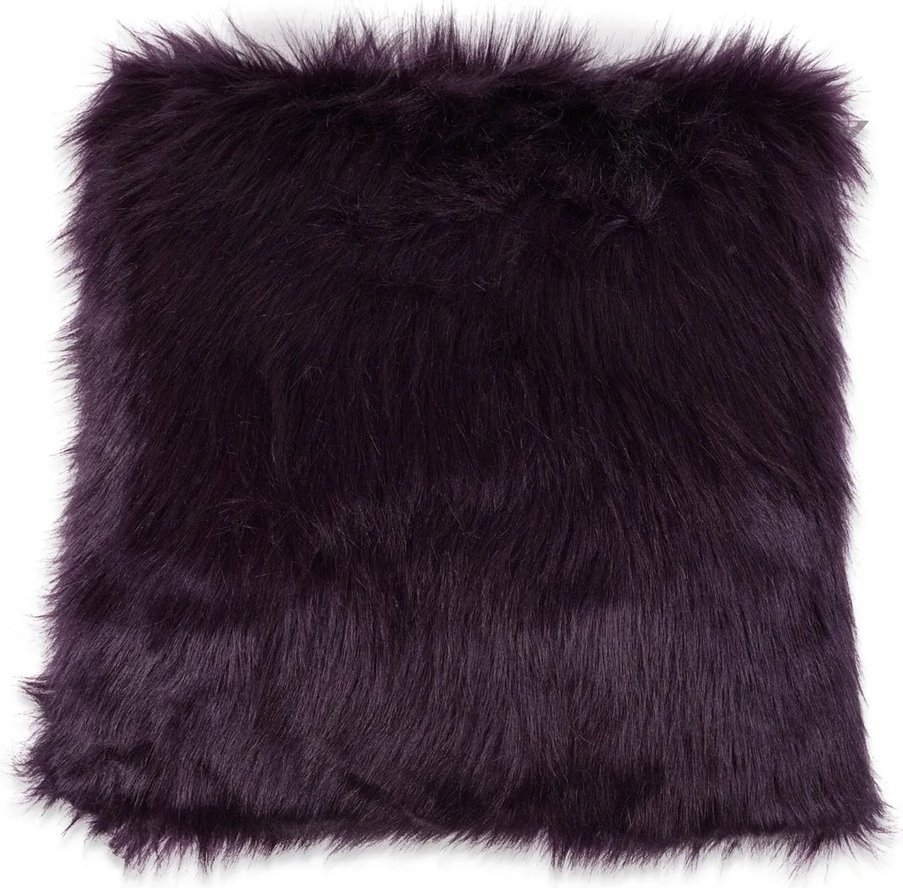 Husa decorativa pentru perna FAUX FUR longhair 50x50 cm, mov
