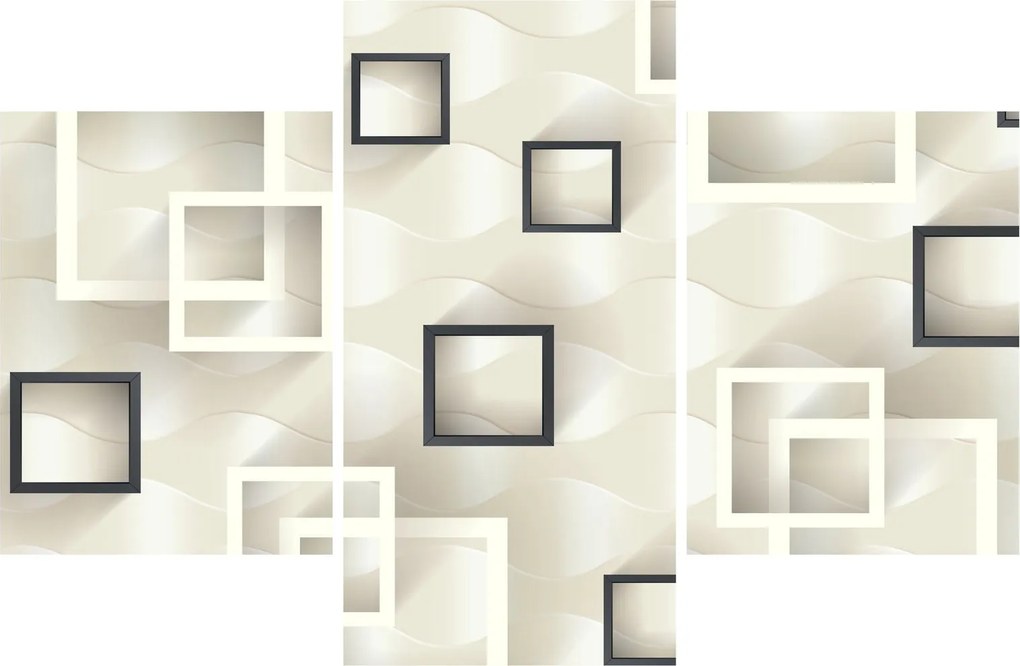 Tablou geometric abstract (90x60 cm)