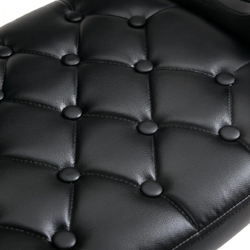HOMCOM Scaun de Bar cu Spătar și Brațe, Scaun Modern de Bucătărie Rotativ cu Înălțime Reglabilă, 61x50x94-114 cm, Negru | Aosom Romania