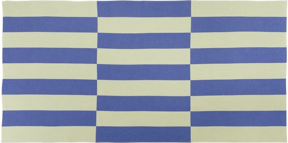 Prosop de plajă galben deschis/albastru din bumbac 100x160 cm Su – noo.ma